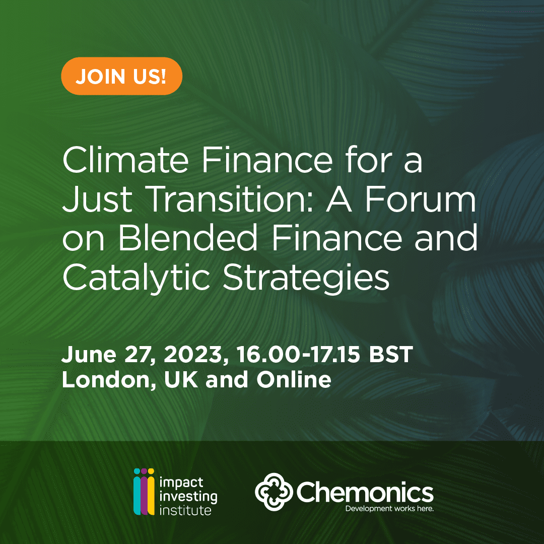 Climate finance for a just transition: a forum on blended finance & catalytic strategies