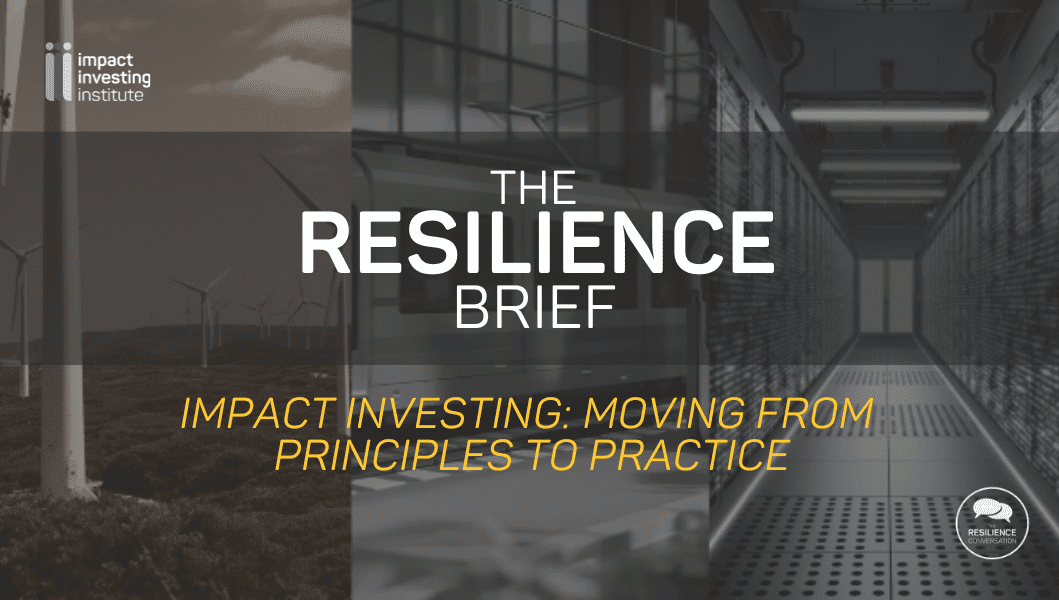 Impact investing: Moving from principles to practice
